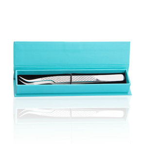 <b>Strong</b> Curved Diamond Tip Eyelash Extension Tweezer with Cardboard <b>Box</b> Packaging - Product Image 1