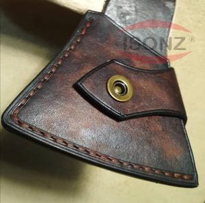 Support personnalisable d'OEM/ODM de cas de couverture de gaine de cuir de hache brune - Product Image 3