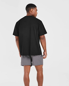 Camisetas de algodón en blanco para hombre de talla grande con logotipo personalizado OEM de alta calidad, ropa de Fitness, ropa de entrenamiento, ropa de gimnasio - Product Image 4