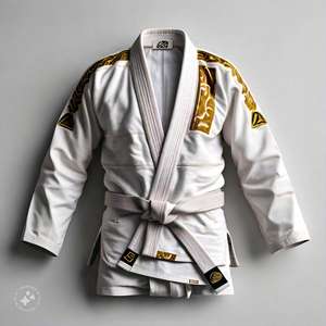 Brazilian Jiu Jitsu Gi <b>Kimono</b> Uniform with <b>Belts</b> 100% Cotton Customized Color Logo High Quality Unisex for Martial Arts Training - Product Image 3