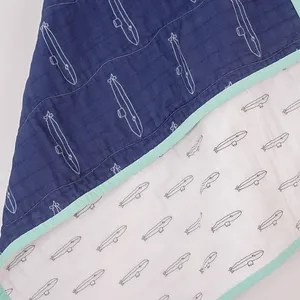 Бамбуковые пеленальные одеяла, муслиновые профессиональные фабричные Детские Портативные тканые 100% хлопчатобумажные ткани, сертифицированные одеяла
