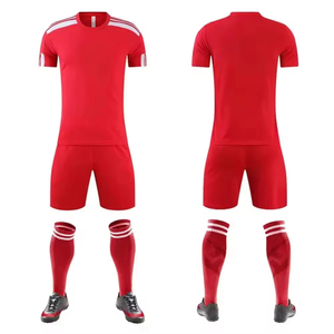 ชุดเสื้อฟุตบอลพิมพ์ลายดิจิทัลสำหรับผู้ใหญ่ คอกลม ระบายอากาศ แห้งเร็ว คุณภาพสูง ผลิตตามสั่ง ขายส่ง ผลิตจากโพลีเอสเตอร์ 100% - Product Image 2