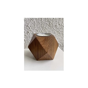 Meilleure conception porte-bougie en bois de forme carrée produit fait à la main table en bois décoration maison et hôtel meilleure vente - Product Image 1