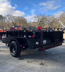 Remorque à benne basculante 5x10 5K en bon état, 2025, essieu simple, portes de grange, rampes, lit en acier hydraulique - Product Image 6