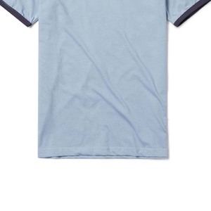 Haute qualité 100% coton Logo personnalisé imprimé sonnerie T-Shirt hommes goutte épaule surdimensionné plaine T-Shirt motif solide - Product Image 6