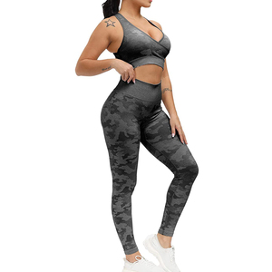 Nouvel Arrivage 2025 – Ensemble de Yoga Grande Taille pour Femme, Design Personnalisé, Couleur et Taille au Choix, Haute Qualité, Faible MOQ, Respirant, Séchage Rapide 2 - Product Image 2