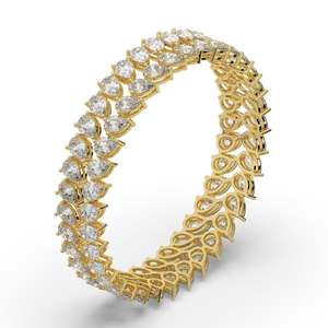 Pulsera de Plata de Ley 925 de Lujo Ruizuan para Hombre y Mujer, Brazalete de Moda con Diamantes de Moissanita, Joyería Hecha a Mano - Product Image 4