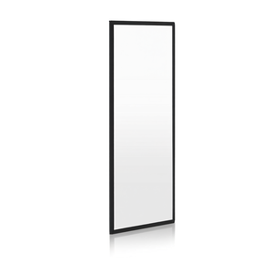 Parete Doccia Fissa 80x190 Cm con Telaio Nero Opaco e Vetro Trasparente da 6 Mm di Koricini Cielo - Product Image 3