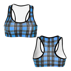 Soutien-gorge de sport sublimé taille plus à maintien moyen pour le fitness, la salle de sport, le yoga, l'entraînement, vêtements de sport élégants pour femmes. - Product Image 2