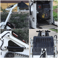CE-zertifizierte Mini-Lader des Herstellers 1 Tonne 2 Tonnen Vorderrad lader Kleine Landwirtschaft Landwirtschaft liche Mini-Kompakt lader