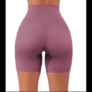 Pantalones cortos de Yoga deportivos para mujer de alta calidad 2025 al por mayor, pantalones de chándal de cintura alta transpirables de talla grande, pantalones elásticos lisos - Product Image 2