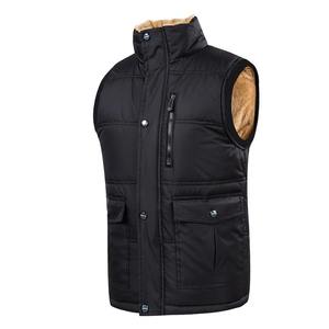 Jacket Male <b>Fleece</b> Warm Sleeveless Slim Fit Waistcoat 7XL Plus Size Men Warm Winter Vest Autumn Outdoor Windproof Thicken Vest - Product Image 2