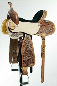 Selle Western Horse Premium | Selle de cow-boy en cuir synthétique de haute qualité et selle d'équitation de plaisir pour le confort et la performance - Product Image 2