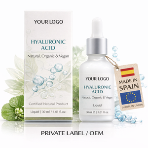 Sérum pour le visage à l'acide hyaluronique en marque privée 30 ml OEM |   Sérum hydratant anti-âge |   Végétalien Biologique |   Fabriqué en Espagne UE - Product Image 1