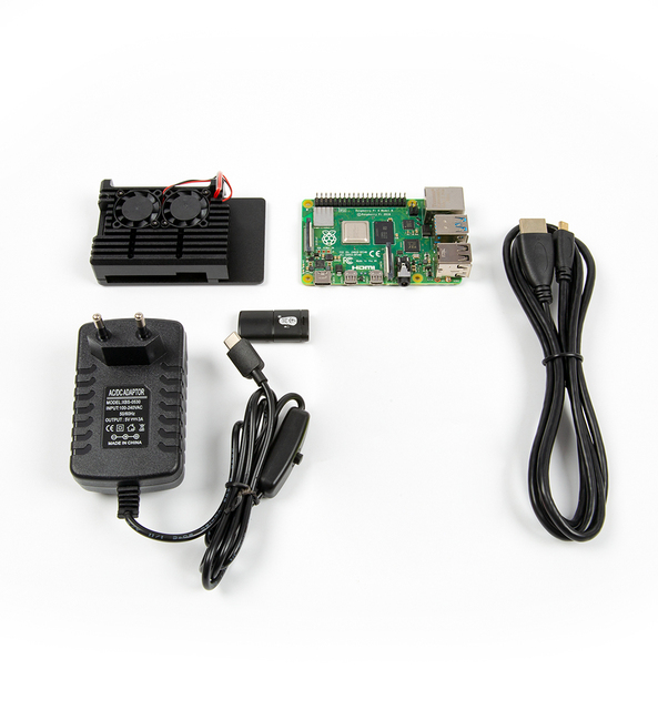 Original Raspberry Pi 4 Model B Basic Starter Kit Computer Desktop Pi4 2GB Board With Power Supply