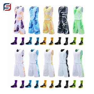 Uniformes de basket-ball de logo personnalisé de haute qualité Techniques imprimées de nouveau style de haute qualité Respirant Meilleurs matériaux Bon marché - Product Image 4