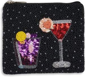 Bolsa de cuentas de vaquero de alta calidad de Color blanco de diseño múltiple, Mini monedero occidental hecho a mano, Material de lona con cierre de cremallera - Product Image 4