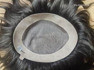 Perruques Lace Front 100% Cheveux Humains Brésiliens de Qualité Supérieure pour Hommes, Transparentes, Respirantes, Sans Colle, Vente Chaude - Product Image 4