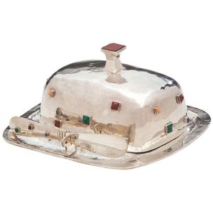 Beurrier en acier inoxydable écologique avec touche vintage, pièce maîtresse parfaite pour les cuisines classiques et modernes, livré en carton - Product Image 3