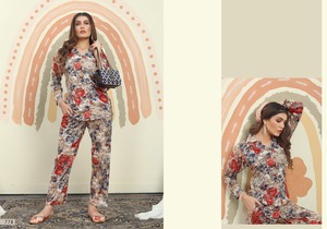 Ensemble de co-ord Premium Rayon et Maslin Ensemble de qualité d'exportation avec 2 poches pour un style sans effort - Product Image 2