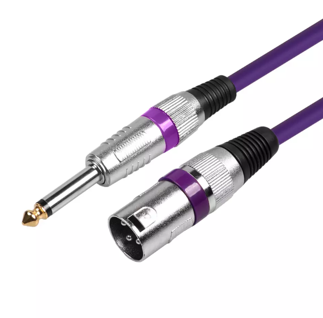 Hifi Speaker Cable Bare Copper Straight Angle Male-Female Combination Shielding PVC Jacket XLR Microphone Cable Computer Stock