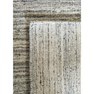 พรมทอมือลายเส้นสีเบจและสีน้ำตาล ขนาดใหญ่ 9x12 ฟุต รูปทรงสี่เหลี่ยมผืนผ้า สำหรับบ้าน ห้องนั่งเล่น ทางเดิน-รุ่น CX-2556 - Product Image 4