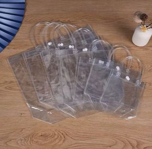 Wholesale Clear <b>Plastic</b> Gift <b>Tote</b> Bag for Weddings& Baby Showers|Transparent PVC Pouch with Snap Closure|Reusable Retail Handbag - Product Image 4