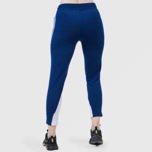 <b>Blue</b> Essential Capri Leggings 4-Way Stretch Nylon/Spandex Breathable Tie Dye Side Stripe Decoration XXS-S Sizes for Fitness Yoga - Product Image 2