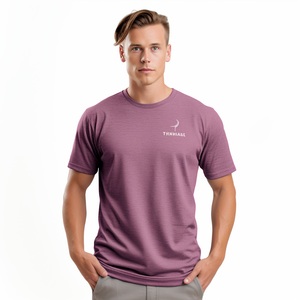 Directo de fábrica, venta al por mayor, camisetas holgadas de moda con cuello redondo para hombre, camisetas blancas sólidas de algodón con estampado personalizado para hombre - Product Image 2