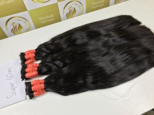 60cm couleur naturelle extrémité épaisse cuticule alignée 100% Vietnam Extensions de cheveux humains haute qualité russe en vrac cheveux cheveux naturels - Product Image 4