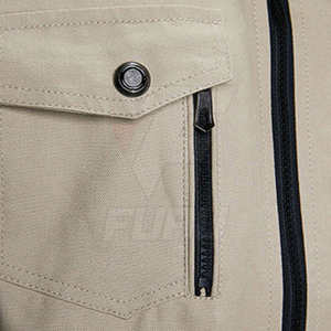 Chaqueta cortavientos de lona elegante de lujo personalizada para hombre, cuello levantado impermeable para ropa informal de invierno al aire libre - Product Image 3