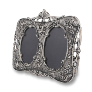 Nouvel arrivage cadre photo décoratif plaqué argent, longue durée, fait à la main, 7 pouces pour deux Photos, logo de marque, cadre photo - Product Image 5