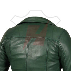 Chaqueta de Cuero Genuino para Mujer, Diseño y Color Personalizables, Chaquetas de Cuero para Mujer Adulta - Product Image 6