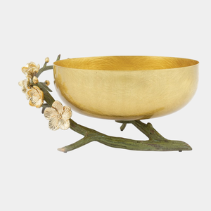 Creative Quality Stainless Steel Finish Decorative Food Serving <b>Bowl</b> With Floral Accent Table Decor Serving <b>Bowl</b> In Good Price - Product Image 3