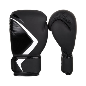 Gants de boxe en cuir noir pour hommes Design personnalisé Gants de rembourrage confortables en cuir véritable pour combattants - Product Image 2