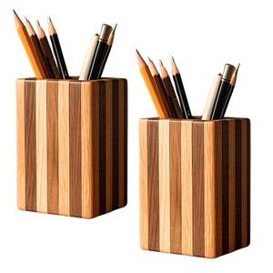 Wooden Pencil case Desktop Stationery <b>Storage</b> Box - Product Image 1