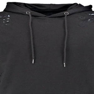 Venta al por mayor de sudaderas con capucha desgastadas para los hombres para la venta de nueva moda de algodón poliéster sudaderas con capucha por encargo - Product Image 6