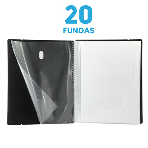 Cartella di presentazione con Logo personalizzato A4 con 20 manicotti a spirale flessibili 5 colori fluorescenti cancelleria per ufficio o borsa per documenti - Product Image 2