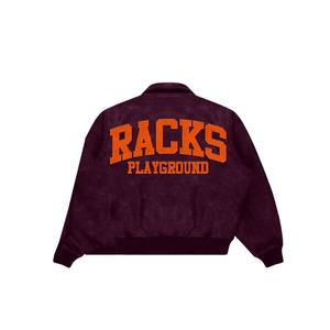 Wholesale New Arrival Winter <b>Suede</b> Leather Bomber <b>Jacket</b> With Zipper Closure Solid Pattern OEM Service - Product Image 3