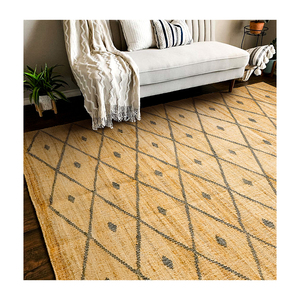 High Quality Handwoven Braided Jute Rug 100% Natural Jute Carpet Good Price Home Decorative <b>Large</b> <b>Mats</b> for Living Room Flooring - Product Image 1