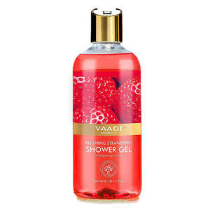 Gel de ducha Vaadi Herbals, limpiador corporal orgánico de fresa para uso diario, disponible a bajo precio - Product Image 3
