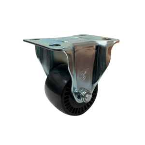 Roue à roulement à billes à usage moyen en nylon noir rigide de 2.5 pouces Catégorie de produit Roues pivotantes - Product Image 2