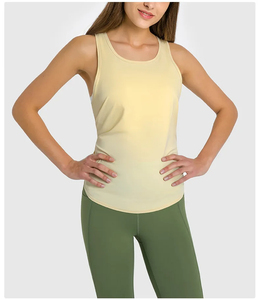 Camiseta de Yoga sin mangas de verano 2024, camiseta sin mangas, chaleco de gimnasio transpirable de secado rápido, ropa deportiva de entrenamiento para mujer, chaleco deportivo informal - Product Image 3