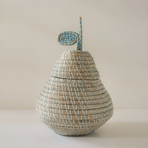 ตะกร้ารูปผลไม้รูปลูกแพร์น่ารักสำหรับเด็กของเล่นตะกร้าหญ้าทะเลขัดขวางการจัดระเบียบห้องเด็ก - Product Image 1