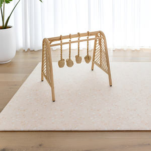 Gymnases de jeu d'intérieur les plus vendus pour les tout-petits playgym en rotin naturel ensemble de babygym d'activité à prix le moins cher - Product Image 2