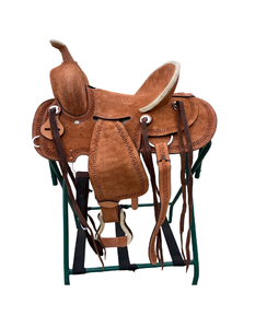 ชุดนักแข่งม้าหนังแท้คุณภาพพรีเมี่ยมอานม้าแบบตะวันตกและอังกฤษสำหรับขี่ม้า - Product Image 1