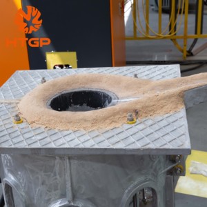 500kg 750kg製鉄所溶融鋳造炉スクラップ鉄リサイクルスクラップ金属誘導精錬機サウジアラビア - Product Image 5