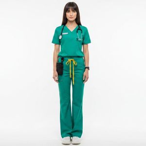 Wholesale OEM Medical <b>Scrub</b> Suit Custom Nurse Uniform Breathable Comfortable Hospital Workwear <b>Scrub</b> <b>Set</b> Customized - Product Image 3