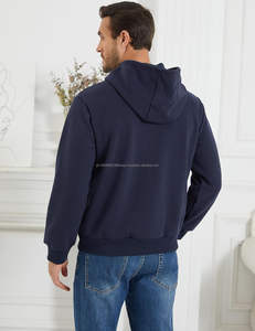 Custom Pullover <b>Hoodie</b> for Men basicscotton blended Fleece Winter <b>Oversized</b> Hooded Sweatshirt Streetwear with <b>Long</b> Sleeve - Product Image 5
