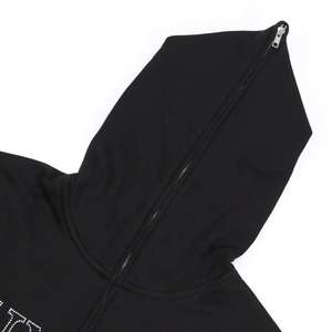 Sudadera con Capucha Completa con Cierre, Gruesa, Estilo Urbano, Personalizable, Lisa, Extragrande, Unisex, con Cierre Completo, Térmica - Product Image 2